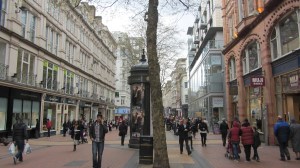 les rues de Birmingham