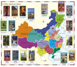 Les régions sont divisées en catégories dans le livre