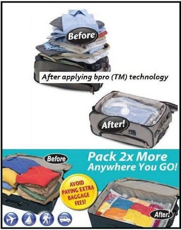 Ces petits sacs peu encombrants vous font gagner jusqu'à 2x plus d'espace!